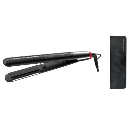 Rowenta SF466LF0 K/Pro Stylist - Plancha para el pelo 2 en 1 con cepillo integrado y placas flotantes, tecnología iónica, pantalla LCD, negro - Alisado y rizado